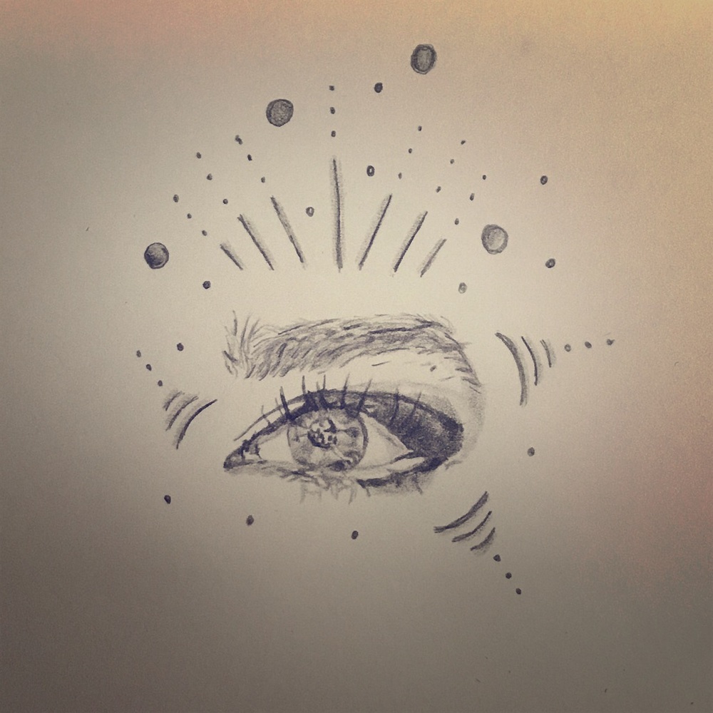 Eye drawing for tattoo